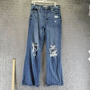 Kancan Jeans Womens Size 9/28 Blue Lydia Flare Stretch Denim *Read*